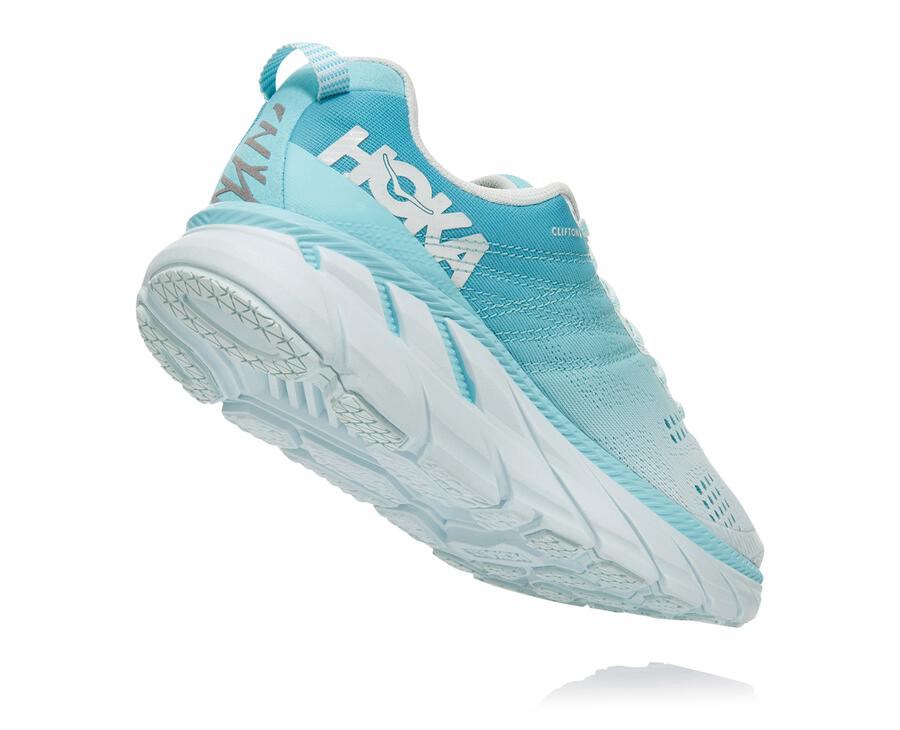 Hoka One One Loopschoenen Dames - Clifton 6 - Blauw/Wit - QP3176842